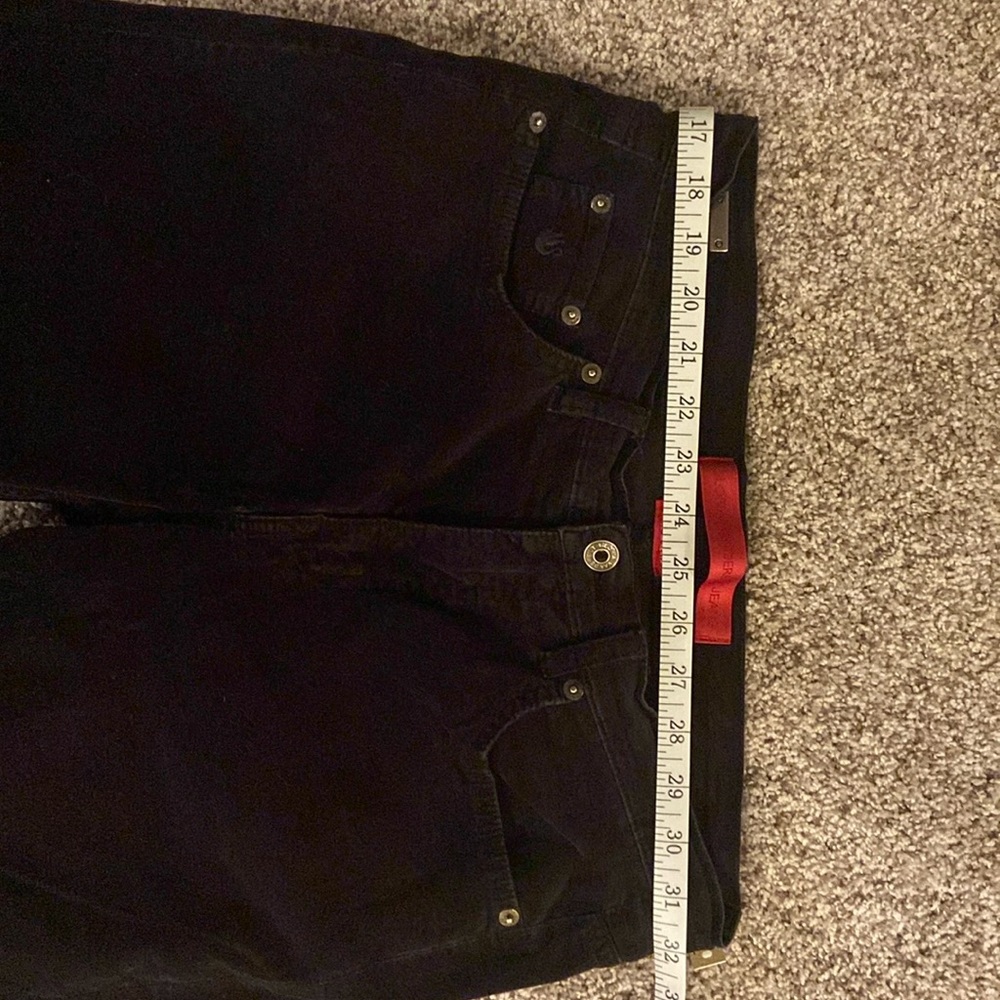 Like New Size 10 Gloria Vanderbilt black velvety polyester pants